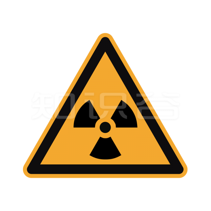 ISO标准 警告标志 当心电离辐射