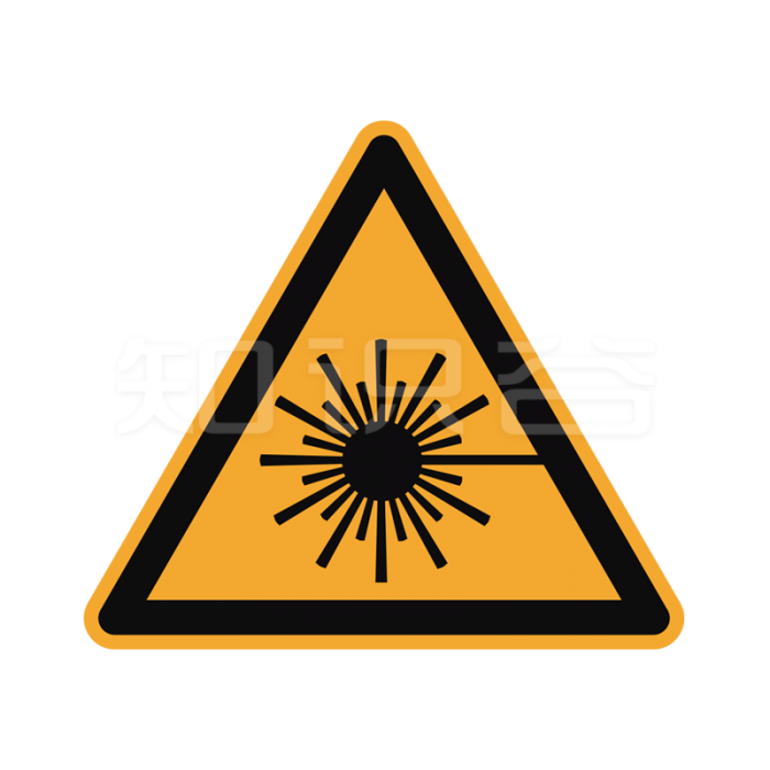 ISO标准 警告标志 当心激光辐射